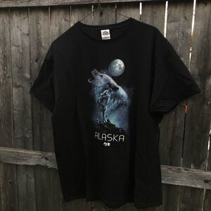 Delta Black Alaska Wolf T-Shirt